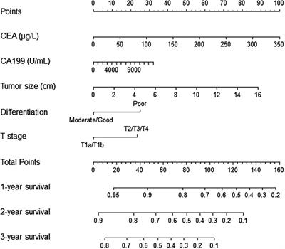 Development and external validation of a prognosis model to predict outcomes after curative resection of early-stage intrahepatic cholangiocarcinoma